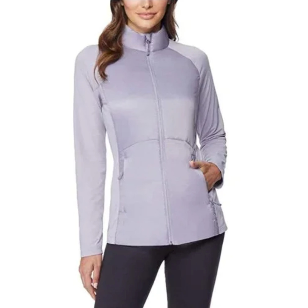 32 Degrees Mixed Media Lightweight Travel Jacket Lavender Purple Women's XL NWOT